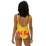 ACT BAD! Yellow One-Piece Swimsuit