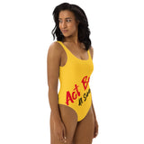 ACT BAD! Yellow One-Piece Swimsuit